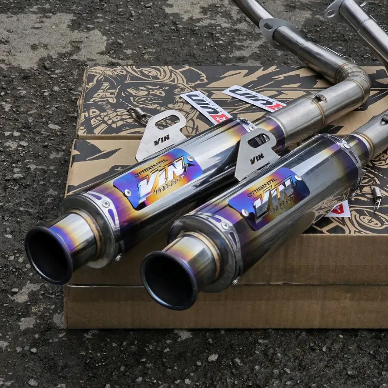 Knalpot SALEMBA CEKLIST TYPE STREET RACING Original VIN PROJECT Fullsistem Motor Beat Mio Sporty Aerox new Aerox old Vario new Nmax old new Beat deluxe PCX  Motorcycle 5