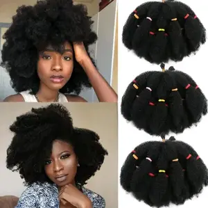 GRIYA REMA Rambut Sulam Rambut Anyam Rambut Afro Kinky Rambut Palsu Highcurl Rambut Sambung Keriting Hair Extension