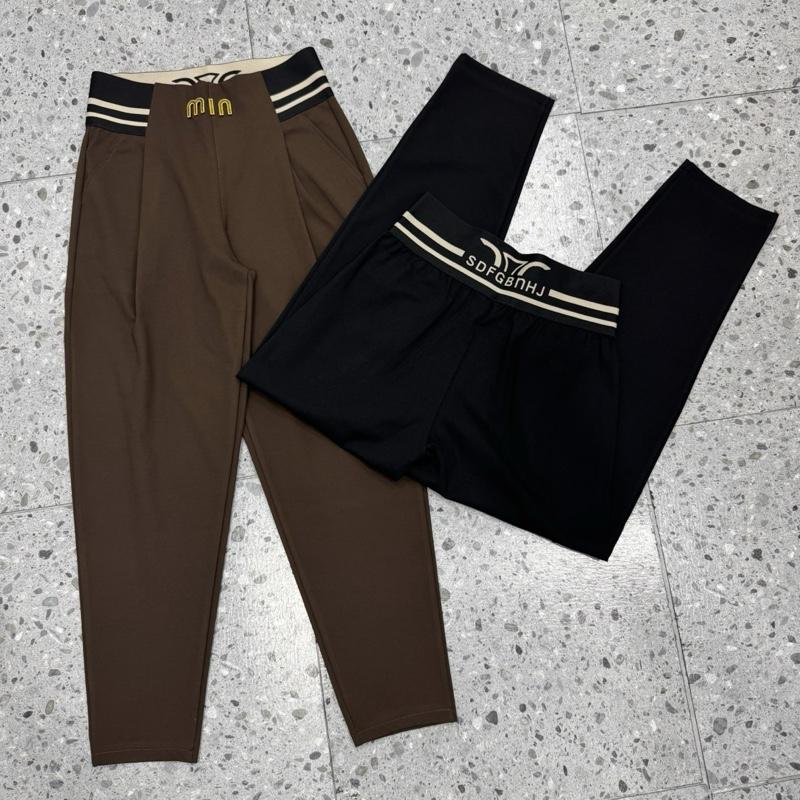 Quần Dài Cạp Cao Chữ Min Ghen Bụng,Che Mọi khuyết Điểm Cho Các Chị E Nữ Women Pants - Quần Baggy Có Thể Giặt Máy Sang Trọng - quanvai - Kem . Mã 02