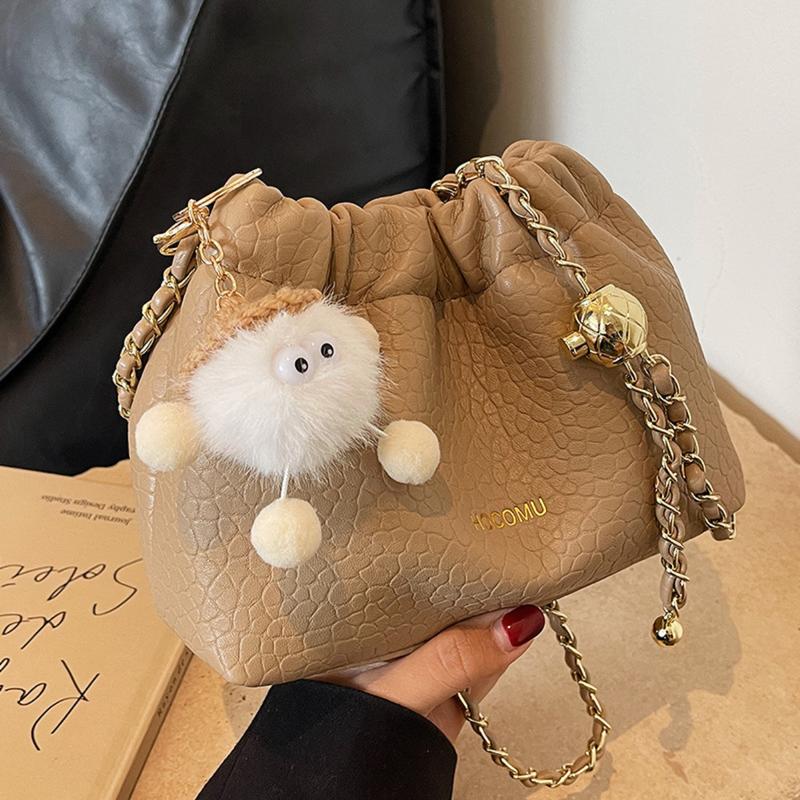 3083 TAS SERUT WANITA TAS KECIL MINI BAG KOREAN STYLE SLINGBAG BUCKET BAG FREE CHARM BAG LUCU HOCO 1
