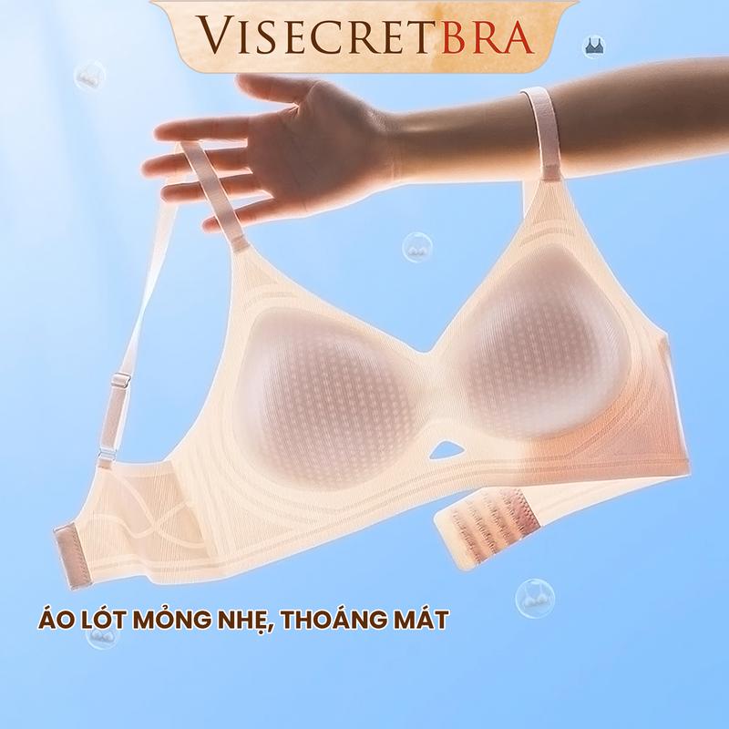 Áo Lót Áo Bra Nữ Visecret Bra Áo Mút Dày Thoáng Khí Mát Nâng Nhẹ V1 Gom Quả Tạo Khe Mềm Mại Co Giãn Thoải Mái -- VN250256