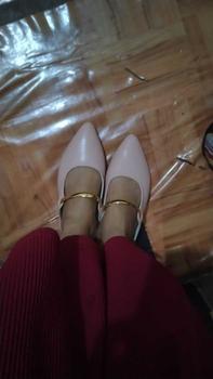 Product Review of Sandal Wanita Mules Kekinian Termurah/heels 3 cm DYO RING Shoes from d**R 1