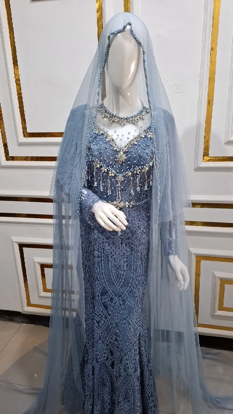 Slime Dress, Dress Pengantin, Baju Pengantin Gaun Wanita Pesta