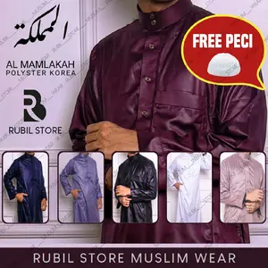 JUBAH GAMIS ALMAMLAKAH POLYSTER KOREA JUBAH MURAH
