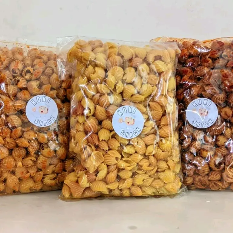 500gr Makaroni Kerang Koki Snack Tasikmalaya < Macaroni Keong Koki Snack 1