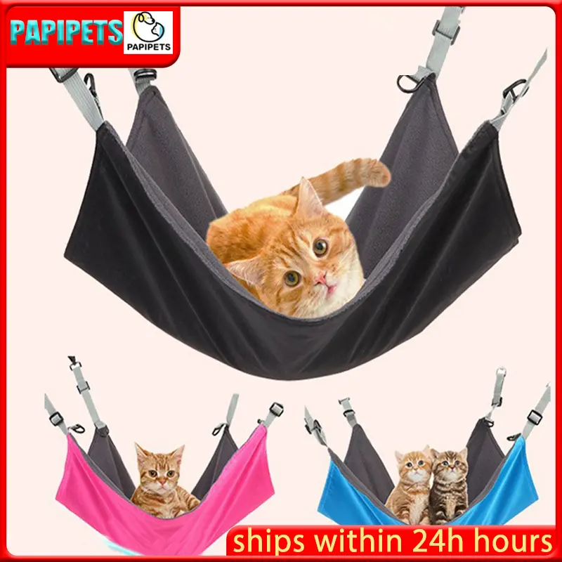 Kasur gantung untuk kandang kucing kasur kucing gantung kasur yang dapat dibalik kandang kucing velur katun ranjang gantung hewan peliharaan