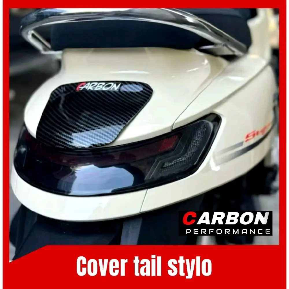 COVER TAIL LAMPU STOP STYLO CARBON / Cover stop Honda stylo carbon Cover duk tail Honda stylo carbon variasi stylo Lamp Motorcycle Aksesoris