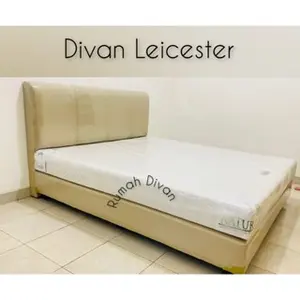 DIVAN DIPAN TEMPAT TIDUR RANJANG ALAS KASUR SPRINGBED SANDARAN LEICESTER BISA PILIH WARNA