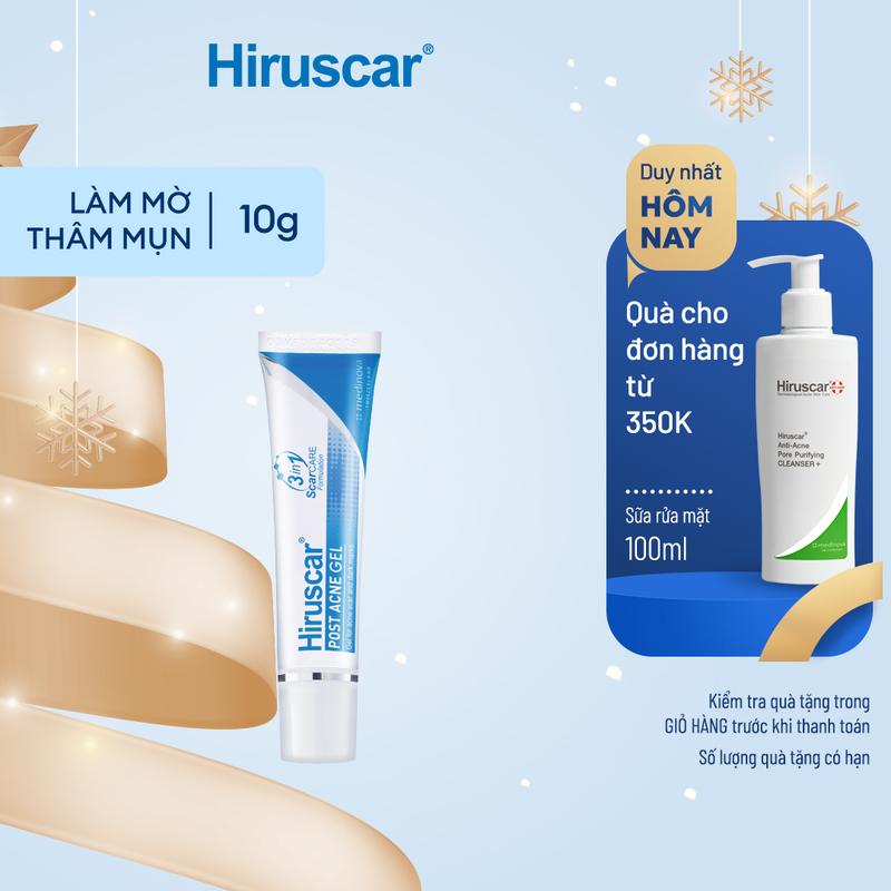 Gel chăm sóc sẹo mụn và mụn thâm Hiruscar Post Acne 10g