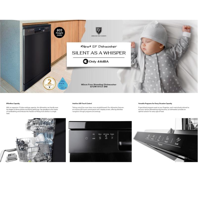 EF BUILT-IN / FREE-STANDING DISHWASHER - MULTIPLE MODELS [EF EFDW 6081 BSM/EF EFDW 9151 BM] 3