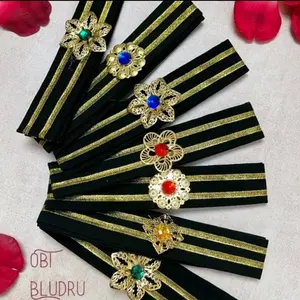 selendang obi bludru/selendang bali/ikat pinggang kebaya