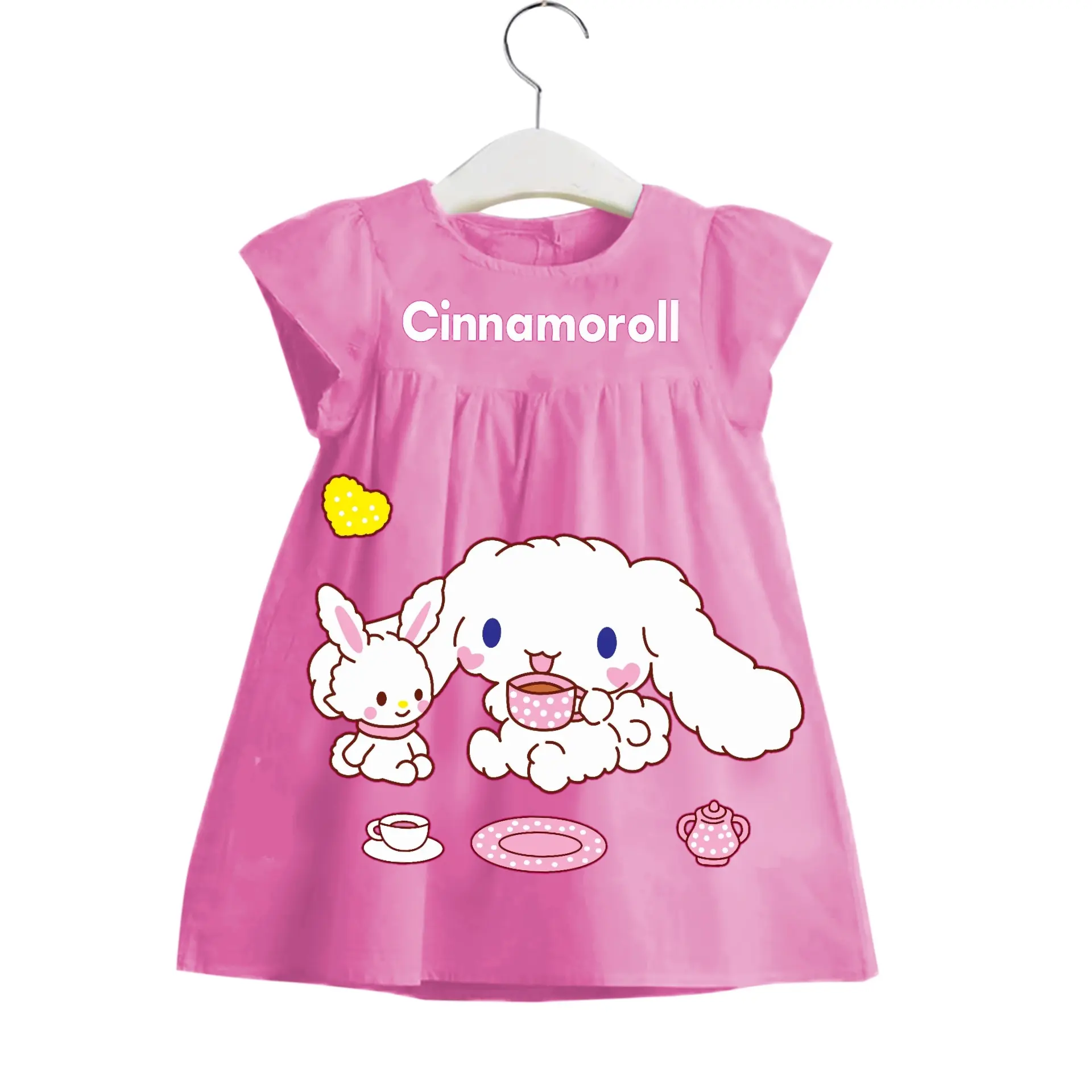 Pakaian Anak Perempuan Dress Gambar Sablon 1-3 Tahun - Fashion Anak Lengan