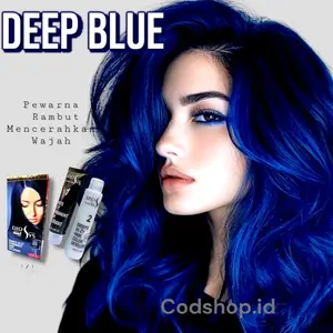 Diosys Hair color BIRU DEEP BLUE Pewarna Rambut Permanen Tahan Lama 45ml Cat Rambut Warna BIRU Elegant Diosys EE ZY colouring permanent