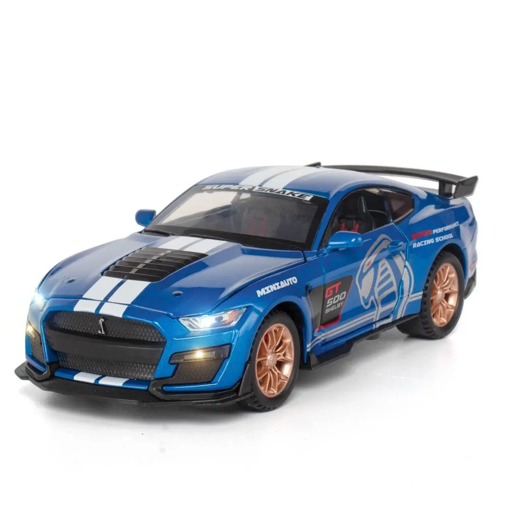 Mô Hình Hợp Kim, Tỷ Lệ 1 32, FORD MUSTANG SHELBY GT500, Có Âm Thanh Và Ánh Sáng, Bộ Sưu Tập Kéo Lùi, Đồ Chơi Ô Tô Đúc Khuôn, Dành Cho Trẻ Em Toy