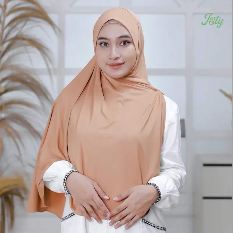 ISTY Hijab Official-zahra hijab khimar non ped jumbo bahan jersey premium 2