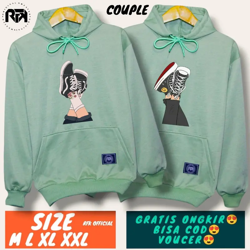 ( isi 2 pcs ) Hoodie couple pasangan / jaket couple SANTUY TERBARU / kaos couple pasangan / baju kapelan sama pacar 2023 / baju couple pasangan / couple pasangan / baju couple pasangan kondangan / batik couple pasangan / sweater couple 1
