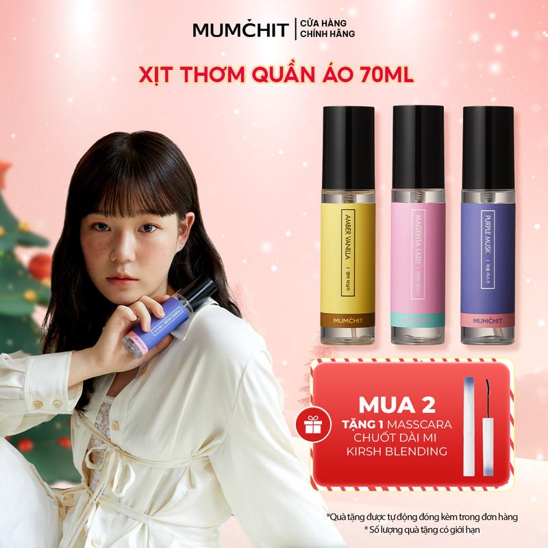  Xịt Thơm Quần Áo MUMCHIT Khử Mùi Và Lưu Hương Lâu Hương Nước Hoa Cao Cấp 70ml 