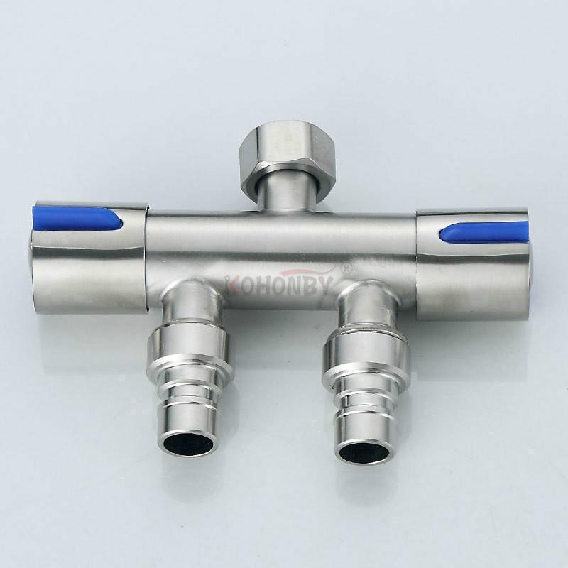 Nhà Phân Phối Nước Bằng Thép Không Gỉ 304, Một Trong Hai Đầu Ra, Máy Rửa Nước Đôi, Công Tắc Đôi, Phụ Kiện Vòi, SK-8775 2