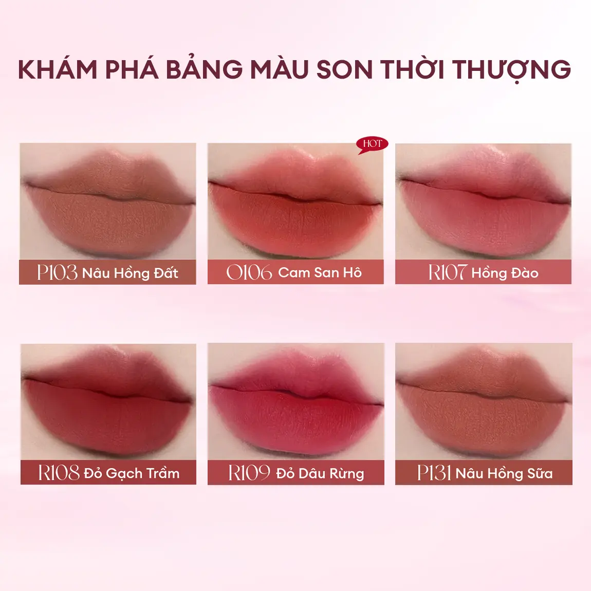 [PHIÊN BẢN NÂNG CẤP] Son Kem Bùn COLORKEY Lip Mud Mousse Matte Chất Son Mềm Mịn, Che Vân Môi Tốt, Hỗ Trợ Dưỡng Ẩm, Màu Sắc Thời Thượng 2g | BigBuy360 - bigbuy360.vn