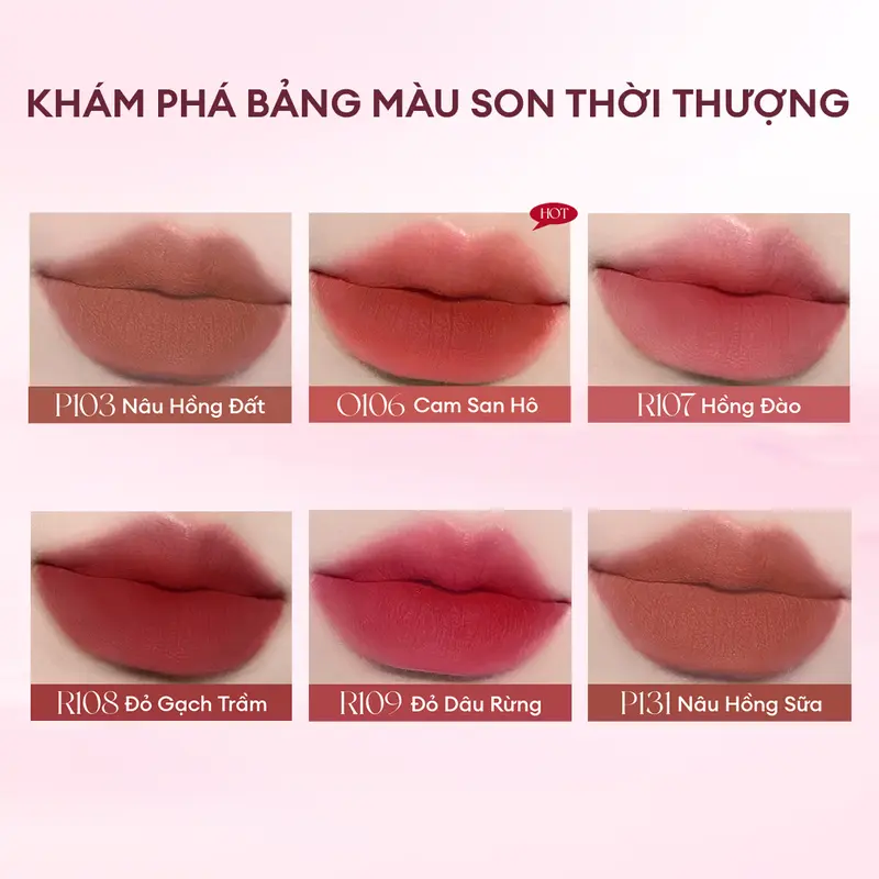 [PHIÊN BẢN NÂNG CẤP] Son Kem Bùn COLORKEY Lip Mud Mousse Matte Chất Son Mềm Mịn, Che Vân Môi Tốt, Hỗ Trợ Dưỡng Ẩm, Màu Sắc Thời Thượng 2g | BigBuy360 - bigbuy360.vn