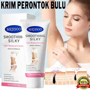 Hair Removal Cream Perontok bulu permanen perontok bulu kemaluan penghilang bulu ketiak hair removal cream  gpenghilang bulu kaki lengan paha perontok bulu kemaluan cream bisa dipakai ibu hamil lembut 60g Waxing Perontok Ketiak Perawatan Wax Kuning