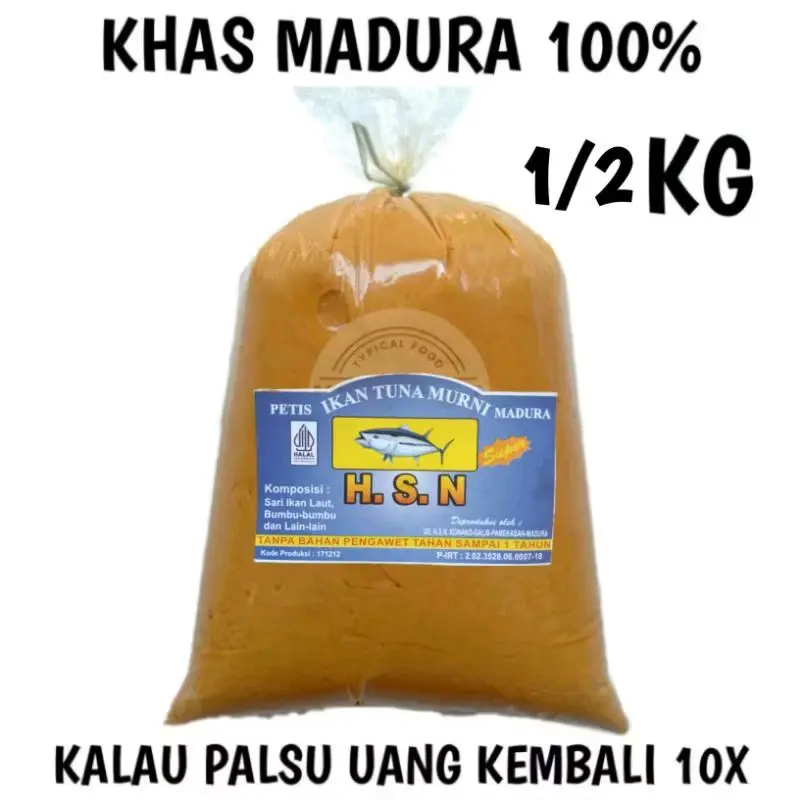 PETIS MADURA IKAN TUNA MURNI ASLI  KHAS MADURA  KUALITAS SUPER 500 G