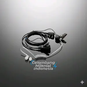 HANDSFREE EARPHONE SPIRAL FOR HT BAOFENG WEIERWEI FIRSTCOM WLN