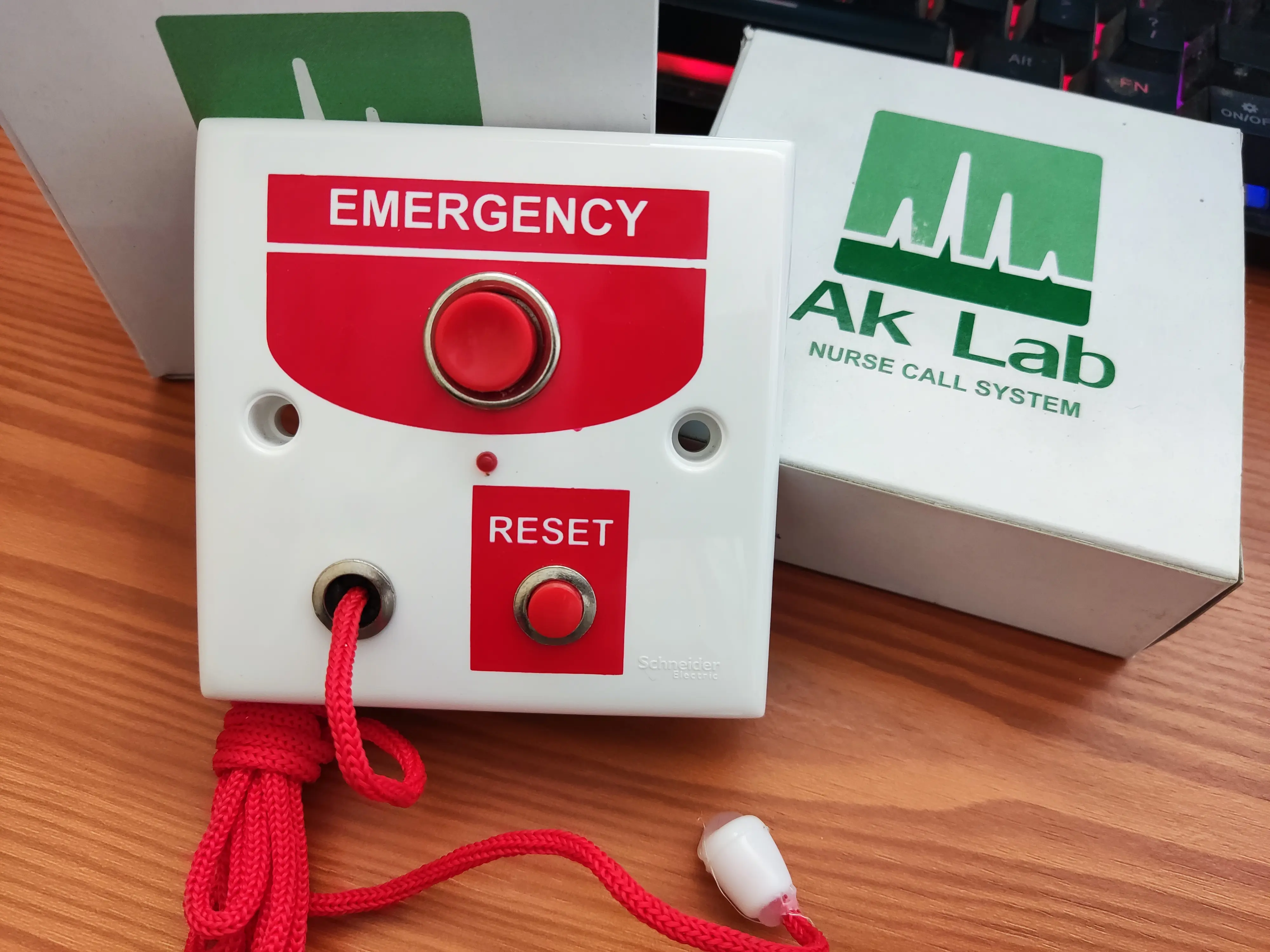 Emergency Toilet 24 Volt MR01 Aklab Nurse Call Untuk Panggilan Kamar Mandi Rumah Sakit