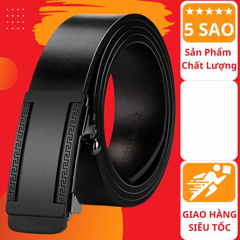 Dây nịt nam da cao cấp thiết kế sang trọng lịch lãm thắt lưng nam khóa tự động giá tốt ,dây lưng nam đi làm đi học học sinh sinh viên