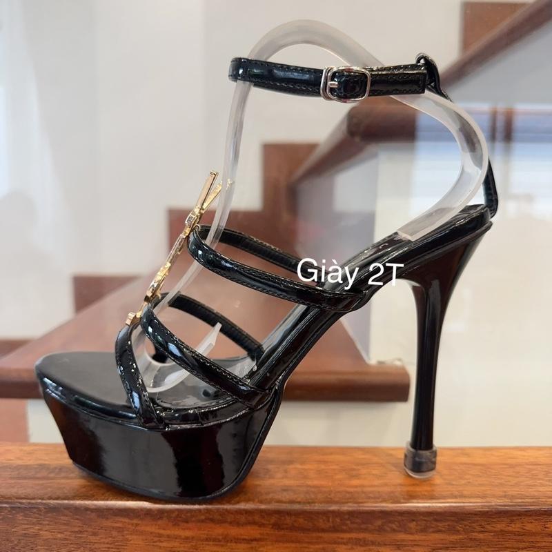  Giày cao gót quai ngang 12cm đúp đế Shoes Nữ 