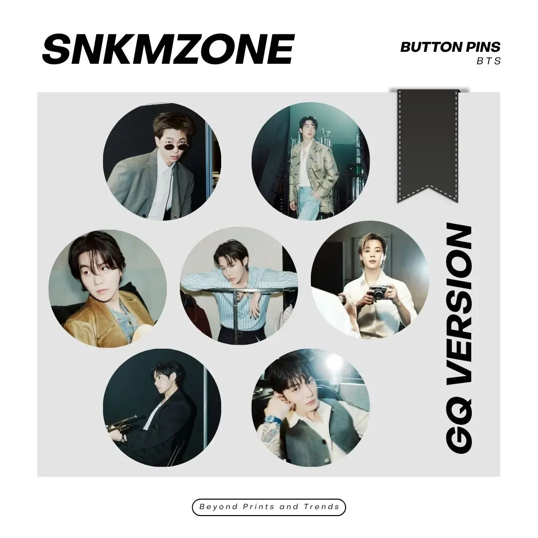 BTS Inspired Button Pin (1.25 / 2.25 inch Glossy or Matte