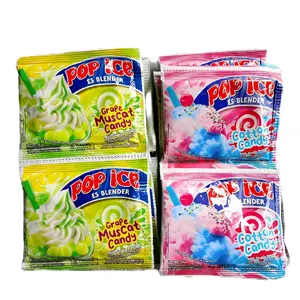 POP ICE Rasa Baru Cotton Candy & Bubble Gum Rentengan Isi 10 Pcs Camilan Unik dan Menarik