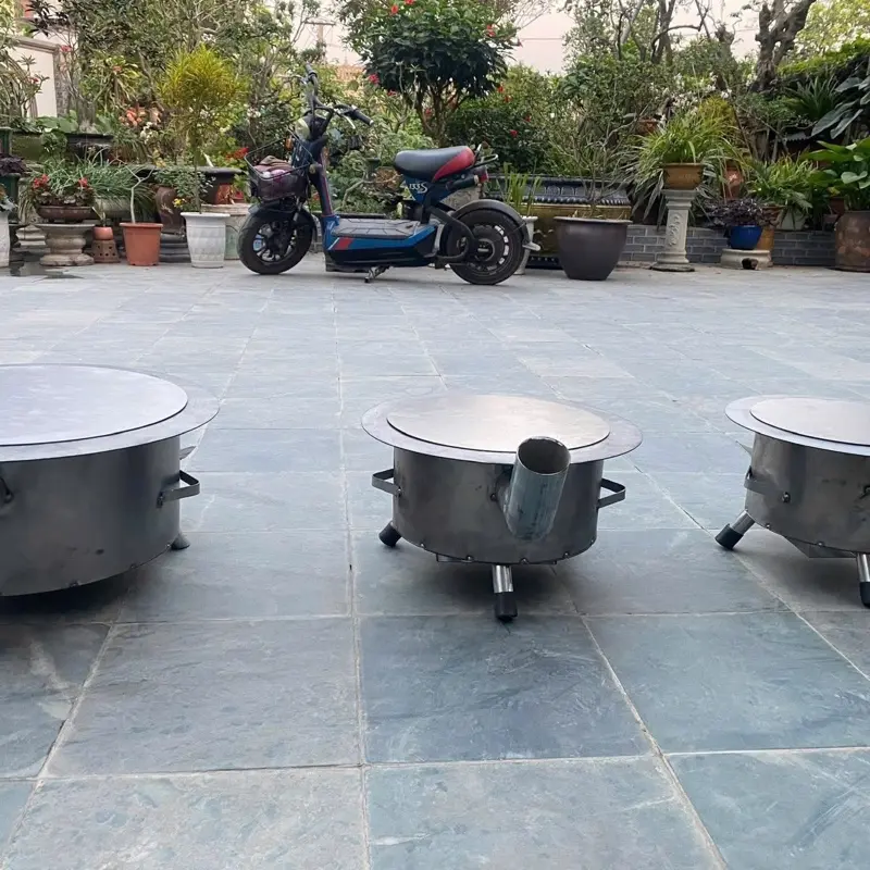 Bếp Tròn Chống Đen Nồi C40 + Chất Liệu Thép Liên Xô Bền Đẹp - Đủ Phụ Kiện Đi Kèm Camping 5