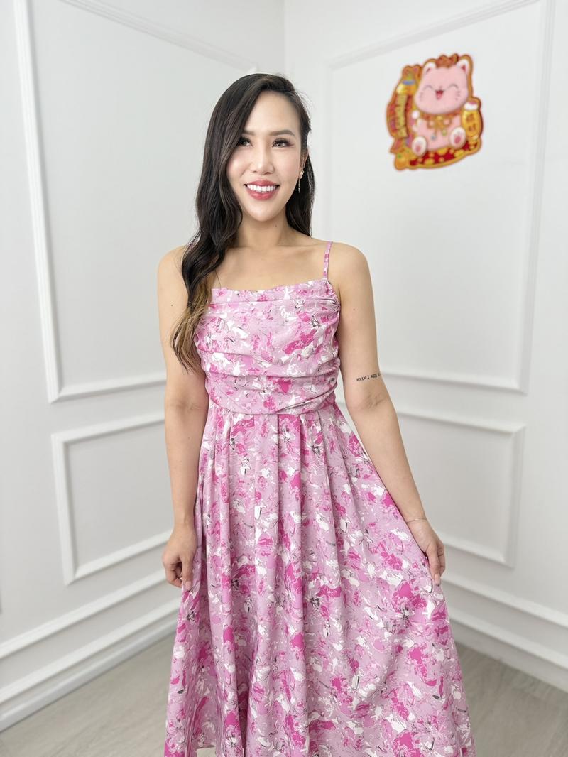 Product Introduction of STRAPPY FLORAL RUCHED BUST DRESS 13