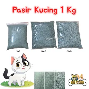 Pasir Kucing 1kg Alas Kandang Pasir Mandi Hamster Pasir Zeolit