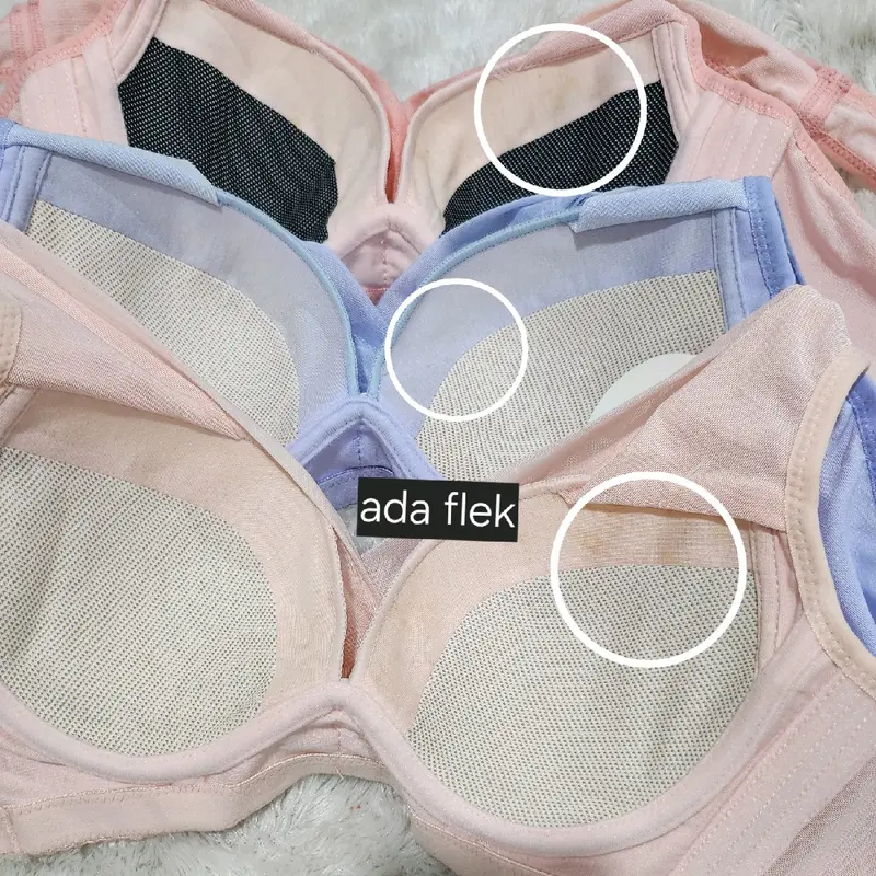 [ OBRAL ISI 3PCS TIDAK BISA PILIH WARNA ] Bra Wanita Kawat Busa -+2cm Bra Penekan Lemak Tali Sambung Kait 4 Size 34-40 Cup  B to C bh 8888 1