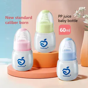 60ml Botol dot 2 in 1 untuk bayi baru lahir kaliber standar Dot bayi murah berkualitas tinggi dan bebas BPA AB-125A Minum