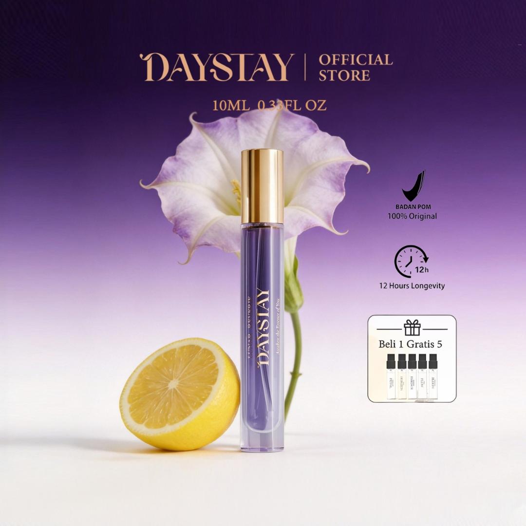 DAYSTAY Light Luxury Niche Perfume 10ml - Parfum Eksklusif Tahan Lama dengan Aroma Halus untuk Penggunaan Sehari-hari