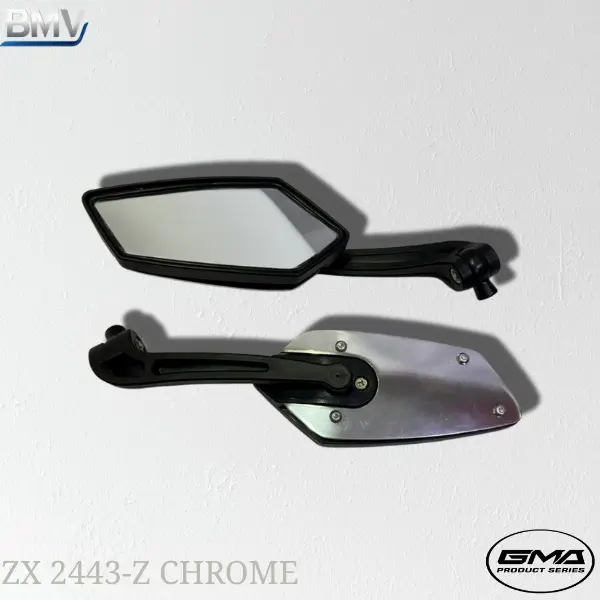 TERMURAH) Spion Lipat SOKO Drat Ulir Universal | CHROME MERAH