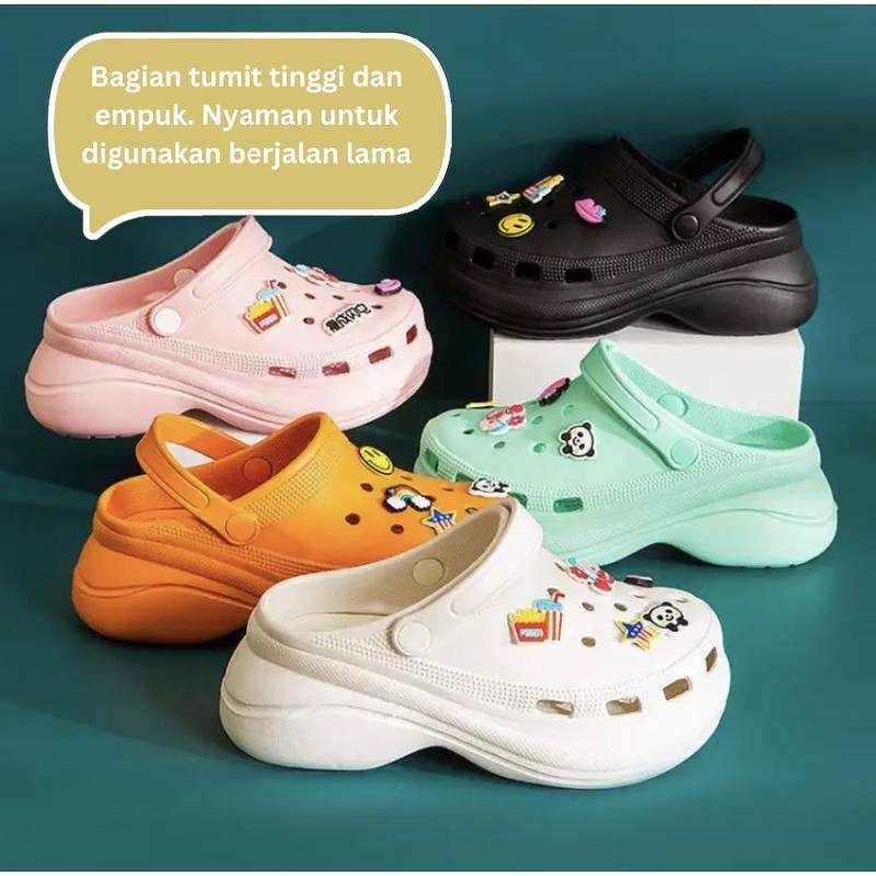 Product Introduction of Dejavu Sandal Slop Wanita Karet Sendal Wedges Wanita Sandal Kodok Rumah Selop Baim Dewasa Kekinian Sandal Anti Slip HSN124 20