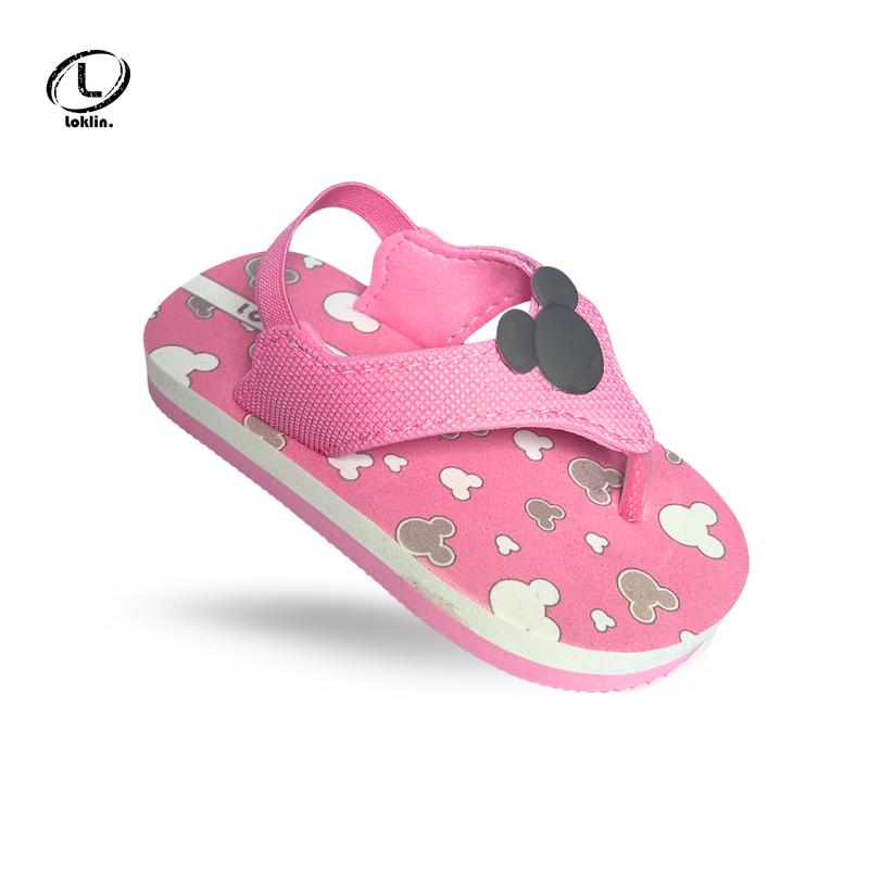 Loklin Sandal Jepit Anak Perempuan Sendal Bayi Flip Flop Minnie Mouse 0