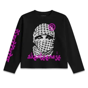 T-shirt Longsleeve SURVIVE Cotton Combed Unisex Black - KSI