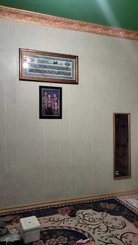 Product Review of PROMO TERBATAS BELI 3 Roll DIKIRIM 4Roll,   wallpaper sticker dinding MOTIF PUTIH SALUR BUNGA HIJAU  buat ruang tamu Bahan kertas PVC anti ciptaan air from s**L 0