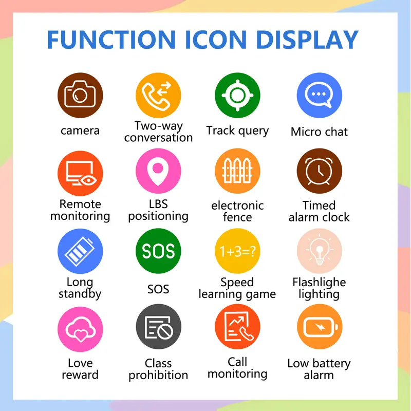 【Hancdon】 Smart Watch Air Jam tangan anak telepon - anak Gps Digital Smartwatch anak Waterproof Kids Smart Watch/Bonus Cashback/4G/jam tangan smartwatch Layar Monitor Ponsel Kalkulator jam  tangan Fashion 4