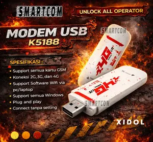 Modem Wifi Mifi 4G Modem USB 500mbps Xidol K5188 Unlock All Operator