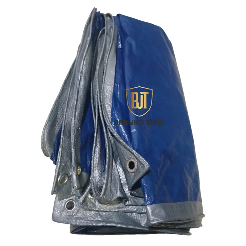 Terpal A3 tipis ukuran 2x2 -2x3 -2x4 -2x5 -2x6- 2x7 meter Plastik terpasang ring mata Tali tahan matahari waterproof 6
