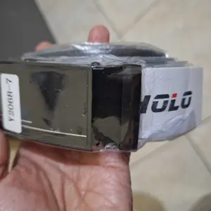 HOLO Ikat Pinggang Pria Kulit PU Kualitas Tinggi Gaya Bisnis Versatile Sabuk Pinggang Otomatis