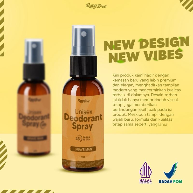Deodorant spray tawas Raybre termurah terampuh mengatasi ketiak bau basah dapat satu botol 60ml