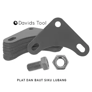 Plat Siku Lubang Baut Mur Rak Sudut Besi Gudang Toko