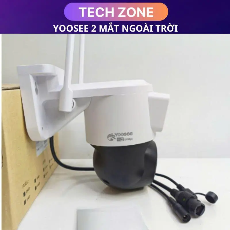 [PHIÊN BẢN ĐẶC BIỆT] Camera wifi 2 mắt ngoài trời KỲ LÂN có loa đàm thoại 2 chiều , có màu ban đêm , cảnh báo chụp ảnh gửi về máy , xoay 360 độ , có đèn LED cảnh báo 3